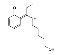 6-[1-(5-hydroxypentylamino)propylidene]cyclohexa-2,4-dien-1-one结构式