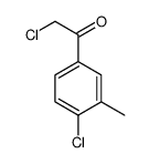 Ethanone, 2-chloro-1-(4-chloro-3-methylphenyl)- (9CI) structure