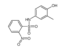 N-(4-hydroxy-3-methylphenyl)-2-nitrobenzenesulfonamide结构式