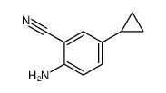 2-氨基-5-环丙基苯甲腈结构式