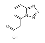 2-(1,7,8,9-tetrazabicyclo[4.3.0]nona-2,4,6,8-tetraen-2-yl)acetic acid structure