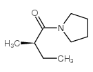 Pyrrolidine, 1-[(2R)-2-methyl-1-oxobutyl]- (9CI) structure