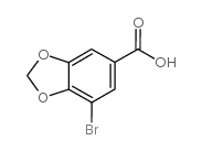 7-Bromobenzo[d][1,3]dioxole-5-carboxylic acid structure
