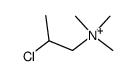 trimethyl-(2-chloro-propyl)-ammonium Structure