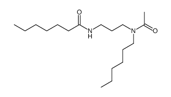 N-[3-(N-Acetylhexylamino)propyl]heptanamide structure