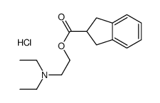 2-(diethylamino)ethyl 2,3-dihydro-1H-indene-2-carboxylate,hydrochloride Structure