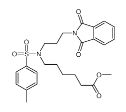 6-[N-[3-(1,3-Dihydro-1,3-dioxo-2H-isoindol-2-yl)propyl]-N-(p-tolylsulfonyl)amino]hexanoic acid methyl ester structure