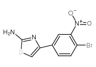 4-(4-BROMO-3-NITROPHENYL)THIAZOL-2-YLAMINE结构式