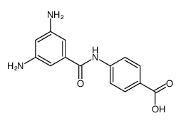 4-[(3,5-diaminobenzoyl)amino]benzoic acid Structure