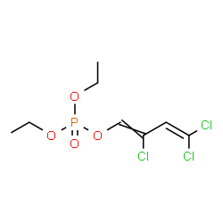 diethyl 2,4,4-trichlorobuta-1,3-dienyl phosphate结构式