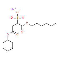 2-(Sodiosulfo)butanedioic acid 1-hexyl 4-cyclohexyl ester Structure