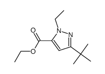 1H-Pyrazole-5-carboxylicacid,3-(1,1-dimethylethyl)-1-ethyl-,ethylester(9CI)结构式
