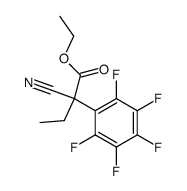 ethyl 2-cyano-2-(perfluorophenyl)butanoate Structure