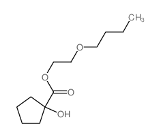 2-butoxyethyl 1-hydroxycyclopentane-1-carboxylate structure