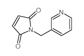1H-Pyrrole-2,5-dione,1-(3-pyridinylmethyl)-结构式