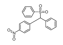 1-[benzenesulfonyl(phenyl)methyl]-4-nitrobenzene Structure
