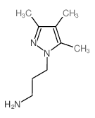 3-(3,4,5-trimethyl-1H-pyrazol-1-yl)propan-1-amine picture