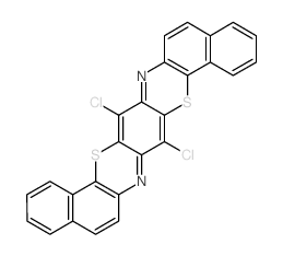 3,4:10,11-Dibenzo-6,13-dichlortriphenodithiazin结构式