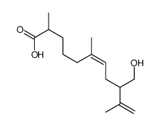 9-Hydroxymethyl-2,6,10-trimethyl-6,10-undecadienoic acid结构式