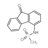 Methanesulfonamide,N-(9-oxo-9H-fluoren-4-yl)-结构式