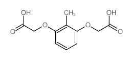 2-[3-(carboxymethoxy)-2-methyl-phenoxy]acetic acid Structure