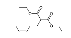 (Z)-3-Hexenylmalonic acid diethyl ester结构式