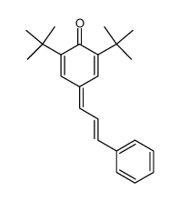2,6-di-tert-butyl-4-(3-phenylallylidene)cyclohexa-2,5-dienone结构式