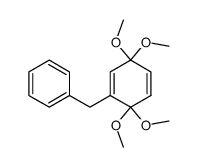 2-Benzyl-1,1,4,4-tetramethoxy-2,5-cyclohexadiene结构式