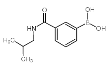 3-(异丁基氨基羰基)苯基硼酸结构式