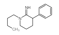 2-Piperidinimine,1-butyl-3-phenyl- structure