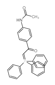 N-[4-(2-triphenylphosphoranylideneacetyl)phenyl]acetamide结构式