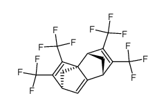 3,4,9,10-Tetrakis(trifluormethyl)tetracyclo[6.2.1.12,5.01,6]dodeca-3,6,9-trien结构式
