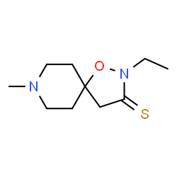 1-Oxa-2,8-diazaspiro[4.5]decane-3-thione,2-ethyl-8-methyl-(9CI) Structure