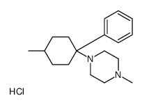 1-methyl-4-(4-methyl-1-phenylcyclohexyl)piperazine,hydrochloride结构式