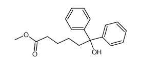 methyl 6,6-diphenyl-6-hydroxyhexanoate结构式