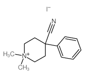 1,1-dimethyl-4-phenyl-2,3,5,6-tetrahydropyridine-4-carbonitrile结构式