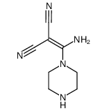 Propanedinitrile, (amino-1-piperazinylmethylene)- (9CI)结构式