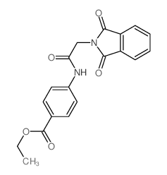 ethyl 4-[[2-(1,3-dioxoisoindol-2-yl)acetyl]amino]benzoate结构式