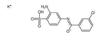 potassium,2-amino-4-[(3-chlorobenzoyl)amino]benzenesulfonate结构式