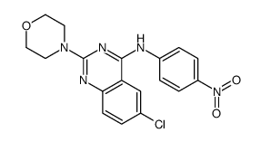 6-chloro-2-morpholin-4-yl-N-(4-nitrophenyl)quinazolin-4-amine结构式