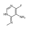 (7CI,8CI)-5-氨基-4-氟-6-(甲基氨基)-嘧啶结构式