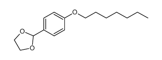 2-(p-heptoxyphenyl)-1,3-dioxolane Structure