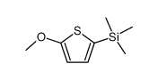 (5-methoxythiophen-2-yl)trimethylsilane结构式