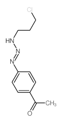 Ethanone,1-[4-[3-(3-chloropropyl)-2-triazen-1-yl]phenyl]- structure