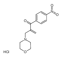 2-Morpholin-4-ylmethyl-1-(4-nitro-phenyl)-propenone; hydrochloride Structure