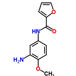 FURAN-2-CARBOXYLIC ACID (3-AMINO-4-METHOXY-PHENYL)-AMIDE结构式