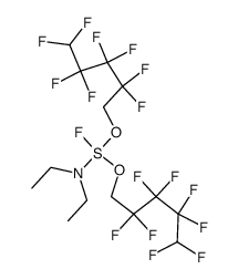 bis(2,2,3,3,4,4,5,5-octafluoropentyloxy)diethylaminofluorosulfurane结构式
