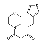 1-morpholin-4-yl-5-thiophen-3-ylpentane-1,3-dione结构式