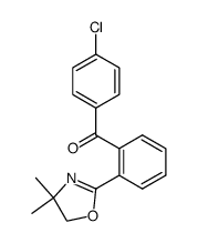 4-chlorophenyl-[2-(4,5-dihydro-4,4-dimethyl-2-oxazolyl)phenyl]-methanone结构式