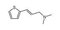 (E)-N,N-dimethyl-3-(2-thienyl)-2-propene-1-ylamine结构式